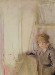 Woman Leaning by a Window